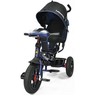 Детский трехколесный велосипед с ручкой LEXUS Trike 970TSM2-N1210P-DBLUE-22 темно-синий (195)