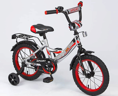 													Велосипед детский MAXXPRO SPORT 14"  серебристо-красный SPORT-14-4 (19) 