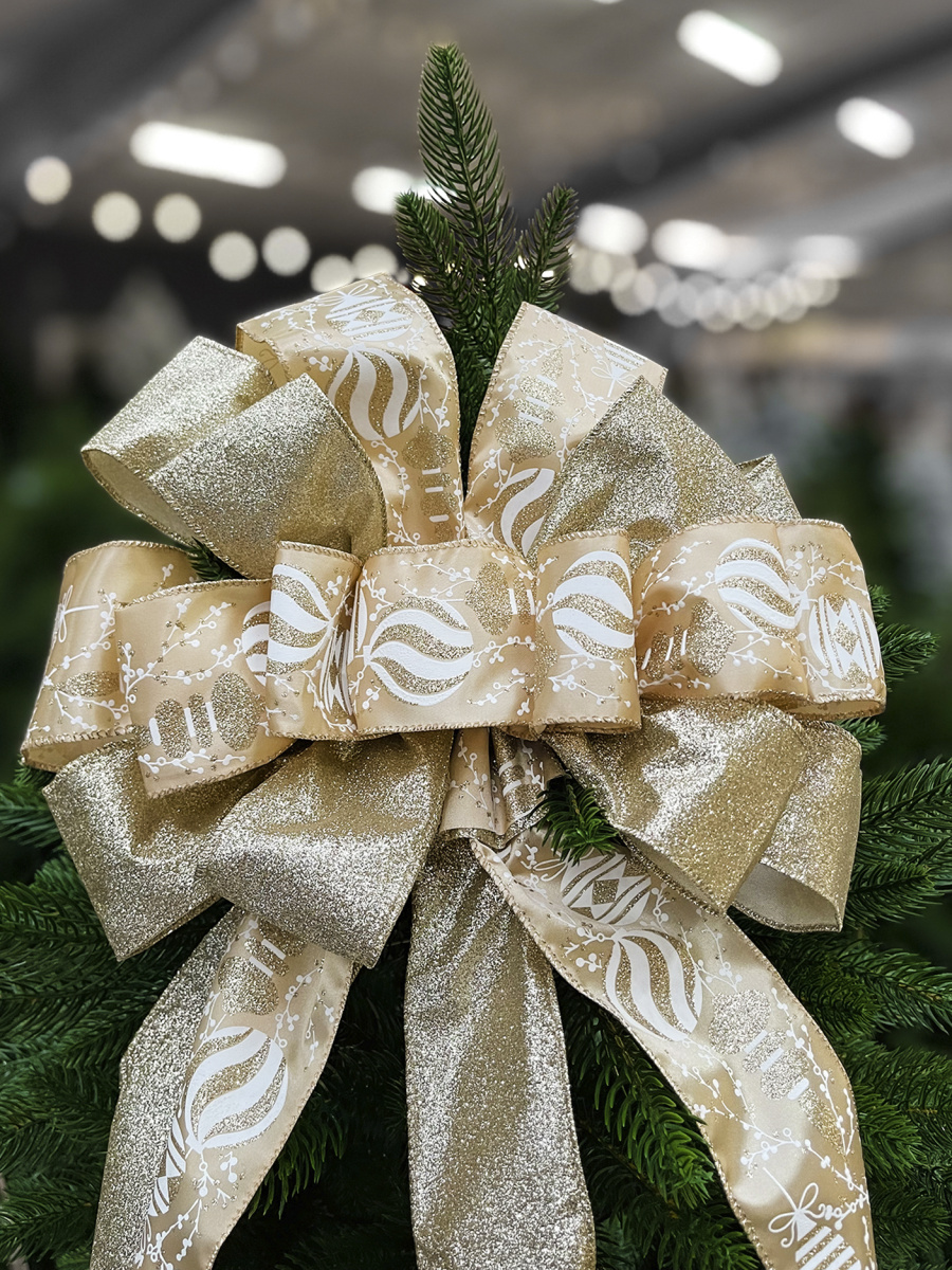 Бант с лентами 33х275 см шампань 1шт 26-7 фото 3 Бант с лентами 33х275 см шампань 1шт 26-7 фото 3