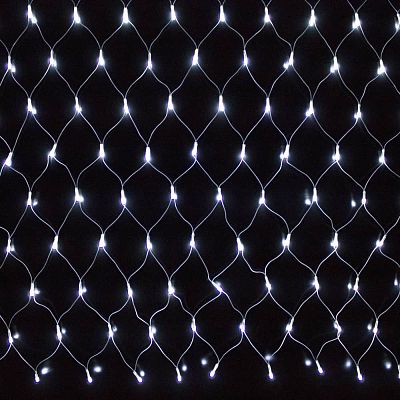 Светодиодная гирлянда сетка 120 LED LED 1,5х1,5 м белый холодный 20178003