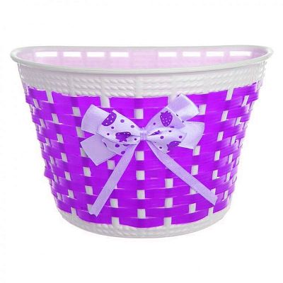 Велокорзина передняя Vinca sport  детская бело-пупурная BC16PR