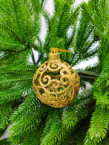 Набор шаров 8 см 2 шт золото 9920521 фото 2 Набор шаров 8 см 2 шт золото 9920521 фото 2