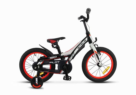 Велосипед детский  STELS PILOT 180 16" 9" черно-красный LU074644 