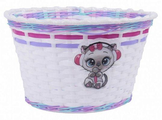 Велокорзина передняя Vinca sport Китти детская белый/розовый P 04 Kitty