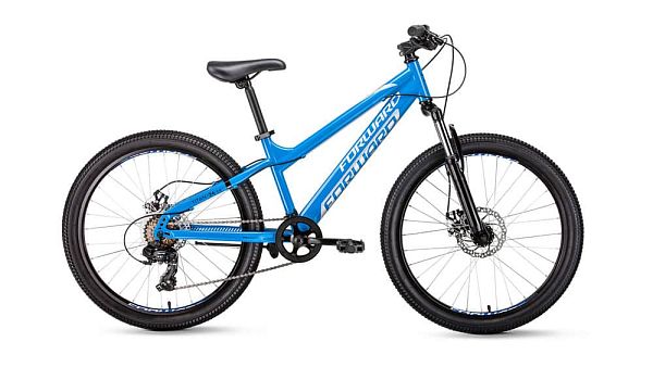 Велосипед горный FORWARD Titan 2.0 disk 24" 13"  ск. синий  2020
