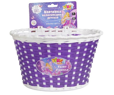 Велокорзина передняя Vinca sport Фея Камилла детская фиолетовая P 04 Fairy Camilla