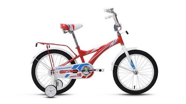 Велосипед городской FORWARD Crocky 18 boy 18" 10,5" 1 ск. красный глянцевый FORWARD Crocky 18 boy  к