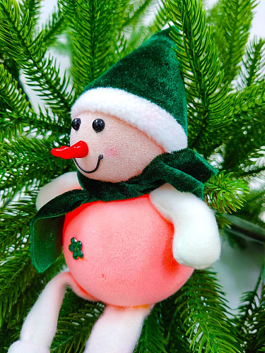 Снеговик 14 см зеленый 27010-1Green фото 3 Снеговик 14 см зеленый 27010-1Green фото 3