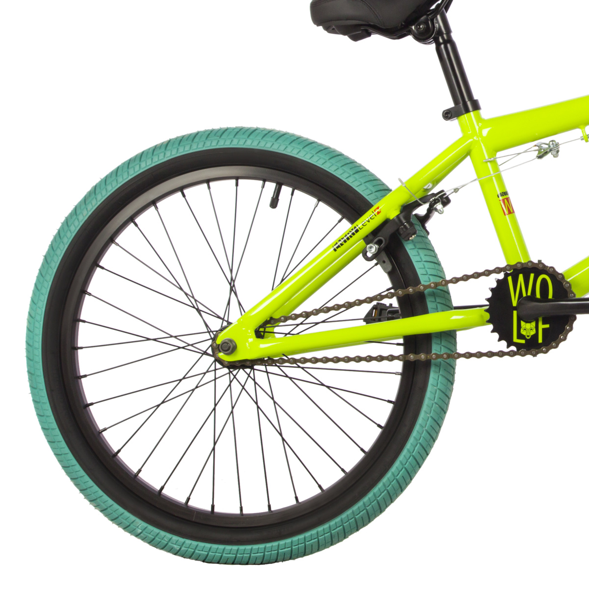Велосипед BMX Novatrack WOLF 20" 21" зеленый 20BMX.WOLF.GN23 2023 фото 3 Велосипед BMX Novatrack WOLF 20" 21" зеленый 20BMX.WOLF.GN23 2023 фото 3
