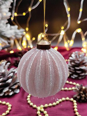 Шар орхидея 8 см, стекло Merry Green MG24152