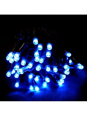  10 м м, синий 80 LED, , провод , К130-416