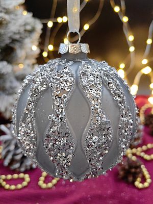 Шар туманный 10 см, стекло Merry Green MG24202