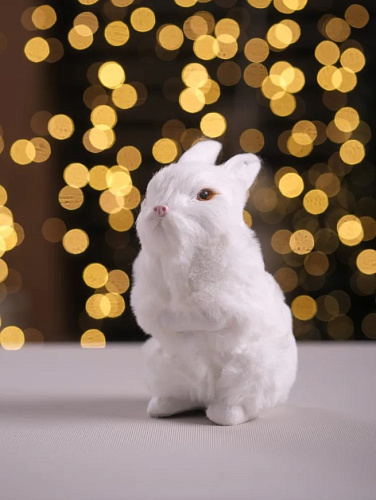 													Зайчик 10х18 см белый 0627-31