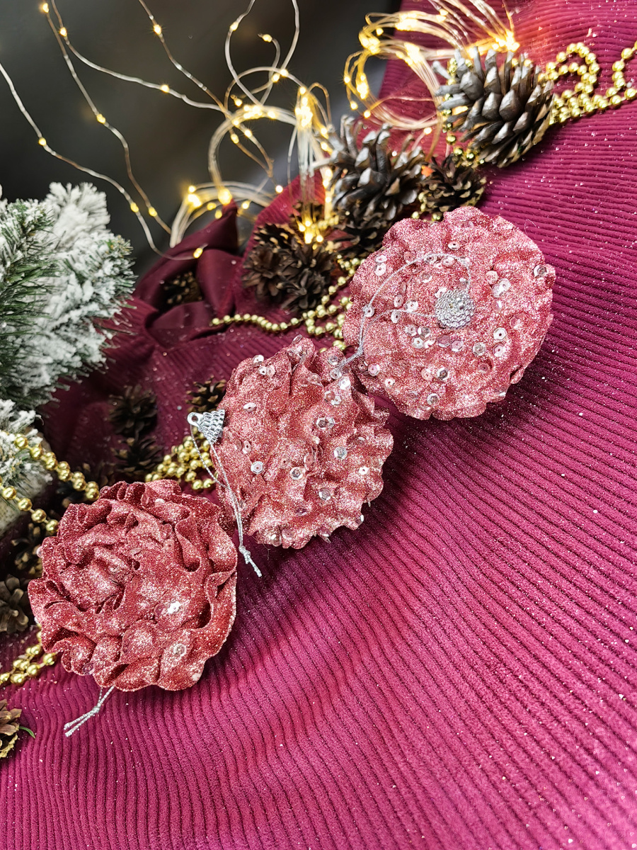 Набор шаров 8 см 3 шт розовый 9920390 фото 2 Набор шаров 8 см 3 шт розовый 9920390 фото 2