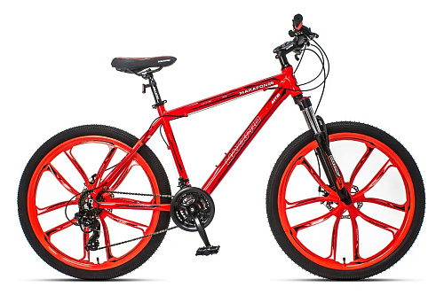 													Велосипед горный MAXXPRO MARAFON 26" 18" 21 ск. оранжево-черный N2609-1 2021 фото 2