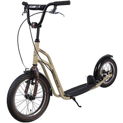 Самокат Внедорожный Novatrack City Line бежевый  16STAMPN1.CL.BG8 Самокат Внедорожный Novatrack City Line бежевый  16STAMPN1.CL.BG8