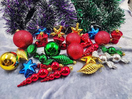 Набор шаров  см 28 шт разноцветный PE-9