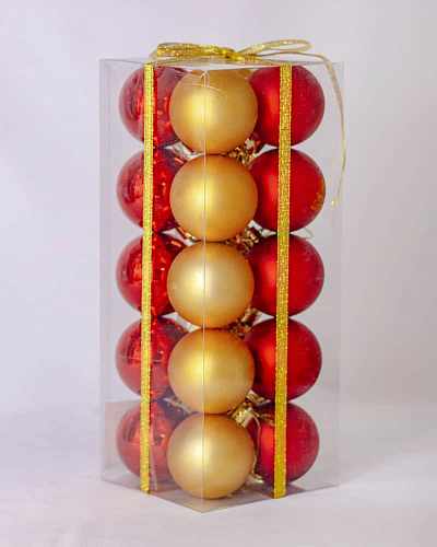 													Набор шаров 5 см 20 шт красный, золотой 5020AB/GR