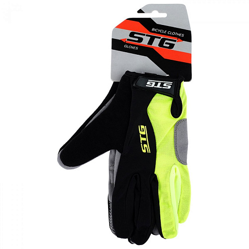 													Велоперчатки STG AI-806 L зеленый/черный/серый Х87907-Л фото 8
