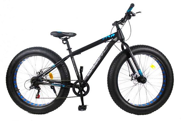 Велосипед Fat Bike MAXXPRO FAT Х26 LITE 26" 18" 7 ск. черно-синий  2019