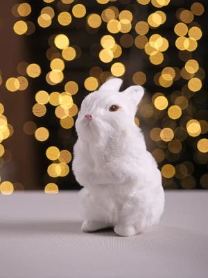 Зайчик 10х18 см белый 0627-31 Зайчик 10х18 см белый 0627-31