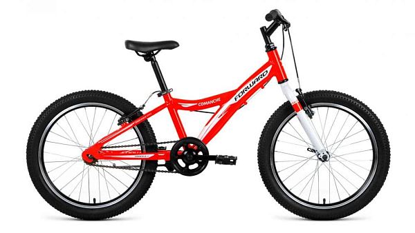 Велосипед детский  FORWARD COMANCHE 1.0 20" 10,5" красно-белый RBKW91601003 2019