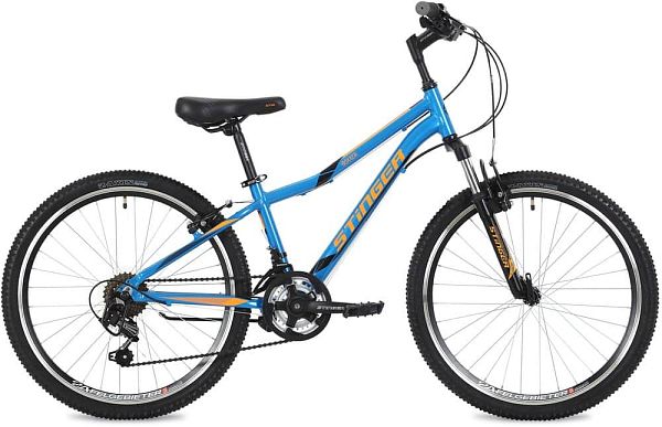 Велосипед горный Stinger Boxxer 24" 14" 12 ск. синий 24AHV.BOXX.14BL8 