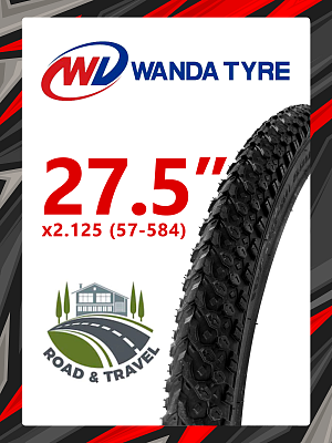 Велопокрышка Wanda 27.5"x2.125 (57-584) P1197  черный VTRR27212501