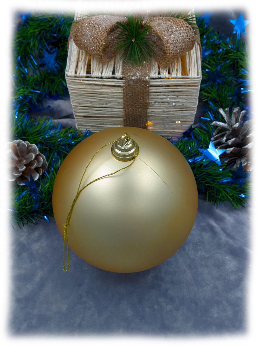 Шар 15 см 1 шт золотой 150MP01-01G Шар 15 см 1 шт золотой 150MP01-01G