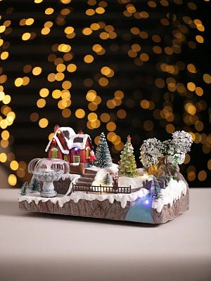 Новогодняя композиция  32х17х19 см MG0627-12