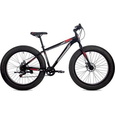 Велосипед Fat Bike  Foxx JUMBO 26" 17" черный 26SHD.JUMBO.17BK0 2020
