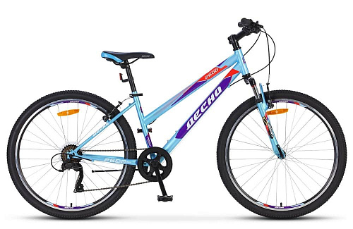 													Велосипед горный Десна 2600 V 26" 15" 7 ск. Голубой/фиолетовый LU082359 