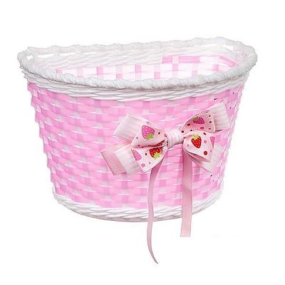 Велокорзина передняя STG HL-BS01-8 детская розовая Х95752