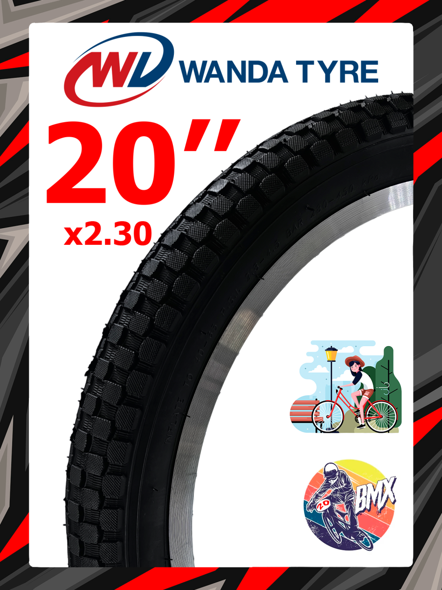 													Велопокрышка Wanda 20"x2.30 P1178  черный P1178WD20x2.30