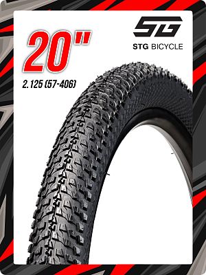 Велопокрышка STG 20"х2.125 (57-406) PM-177/HQ-177  черный Х126604 Велопокрышка STG 20"х2.125 (57-406) PM-177/HQ-177  черный Х126604