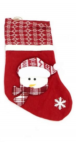 													Носок рождественский Снеговик 34х21 см   9920687sn