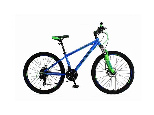 Велосипед горный MAXXPRO HELLCAT 26 PRO 26" 14" 21 ск. сине-зеленый N2606-1 2021