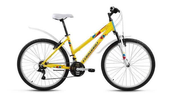 Велосипед горный FORWARD Seido 26 1.0 26" 17" 18 ск. желтый глянцевый FORWARD Seido 26 1.0 17" желты