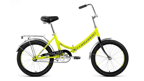 													Велосипед городской складной  FORWARD Arsenal 1.0 20"  Светло-зеленый/Серый RBKW0YN01007 2020