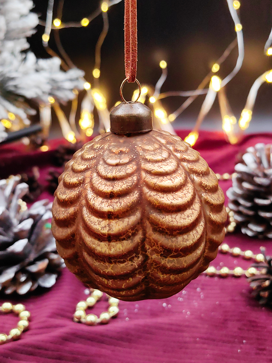 Шар бронзовая эпоха 8 см, стекло Merry Green MG24118 Шар бронзовая эпоха 8 см, стекло Merry Green MG24118