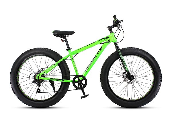 Велосипед Fat Bike MAXXPRO FAT X26 LITE 26" 16,5" 7 ск. зелено-черный N2640-3 2021