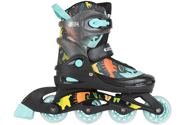 Роликовые коньки Tech Team Kongo, 30-33 (S) бирюзовый (голубой), 2021, 087174