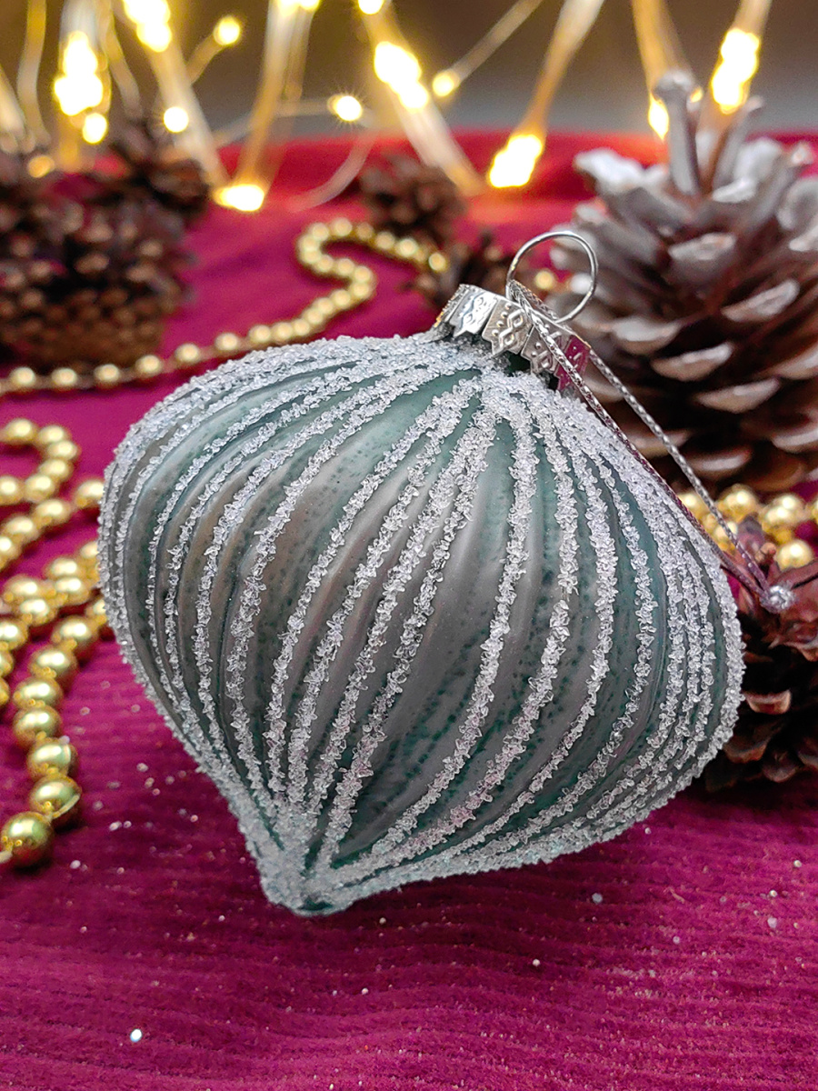 Шар хвоя 8 см, стекло Merry Green MG24124 фото 2 Шар хвоя 8 см, стекло Merry Green MG24124 фото 2