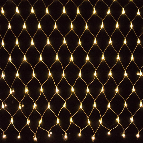 													Светодиодная гирлянда сетка 120 LED LED 1,5х1,5 м Белый теплый 20178002