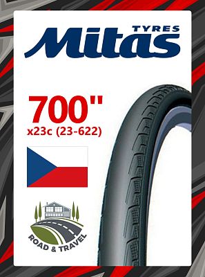 Велопокрышка Mitas 700x23C (23-622) SYRINX  V80  черный 510950211074