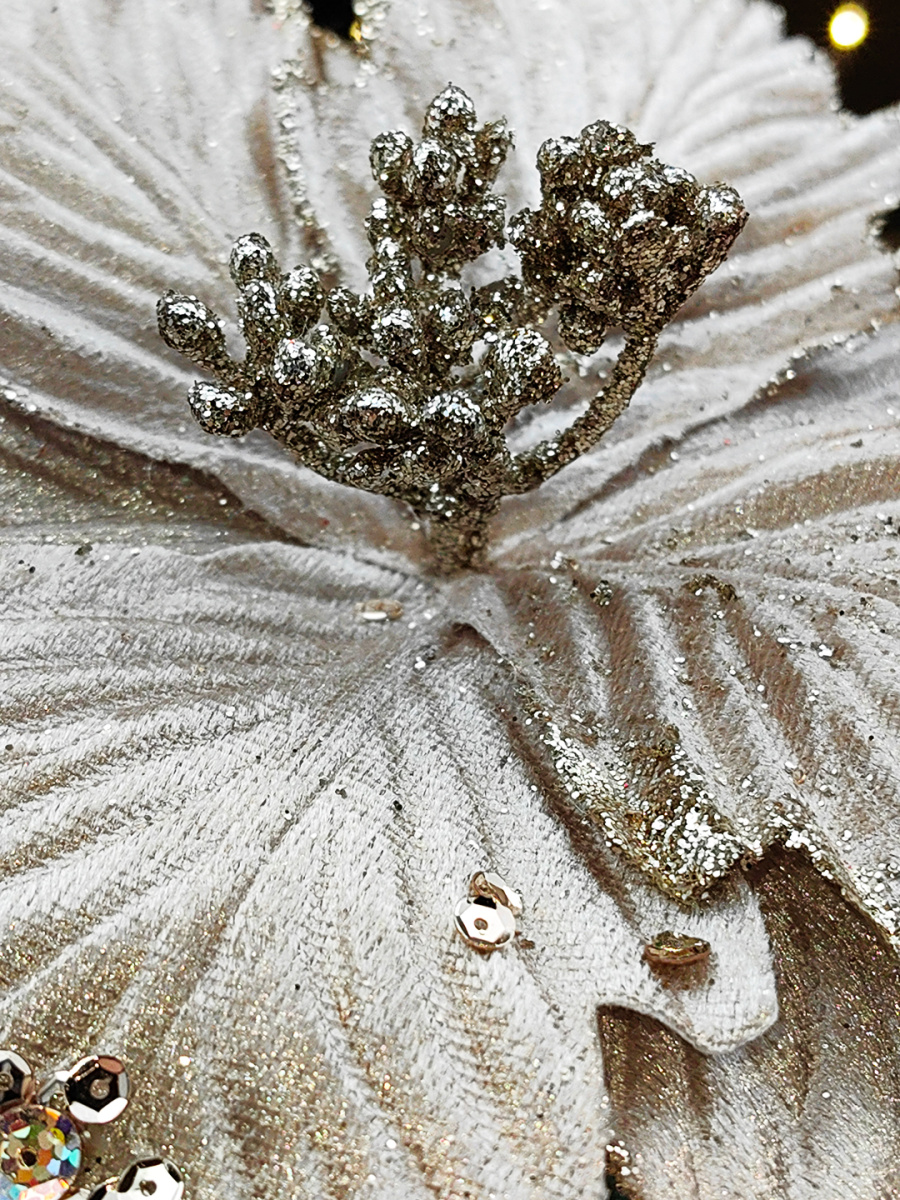 Цветок шампань d 24 см Р-7544 фото 2 Цветок шампань d 24 см Р-7544 фото 2