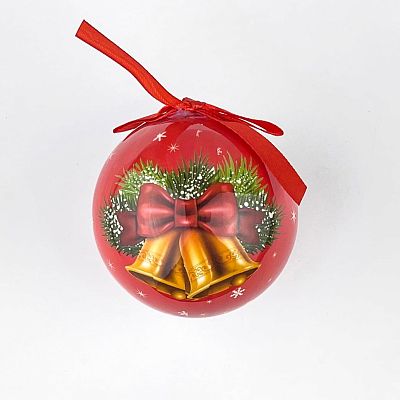 Набор шаров 8 см 1 шт красный 6240-5r