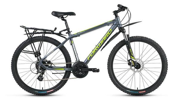 Велосипед туристический FORWARD Yukon 2.0 disc 26" 19" 24 ск. серый матовый FORWARD Yukon 2.0 disc 1