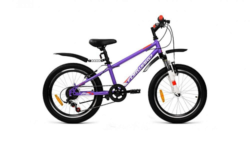 													Велосипед детский FORWARD UNIT 20 2.0 20" 10,5" фиолетово-белый RBKW01N06005 2020