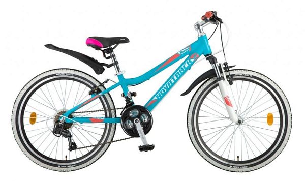 Велосипед горный Novatrack NOVARA 24" 12" 18 ск. аквамарин 24AHV.NOVARA.12BL8 